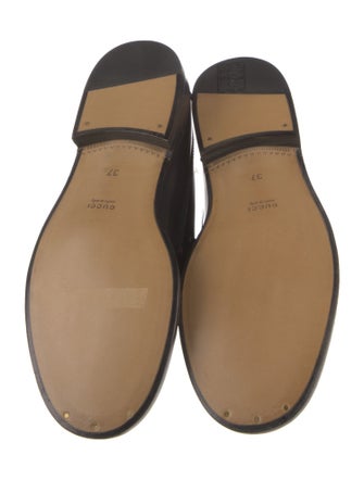 Gucci Interlocking G Logo Patent Leather Loafers