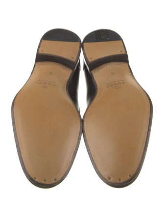 Gucci Interlocking G Logo Leather Loafers