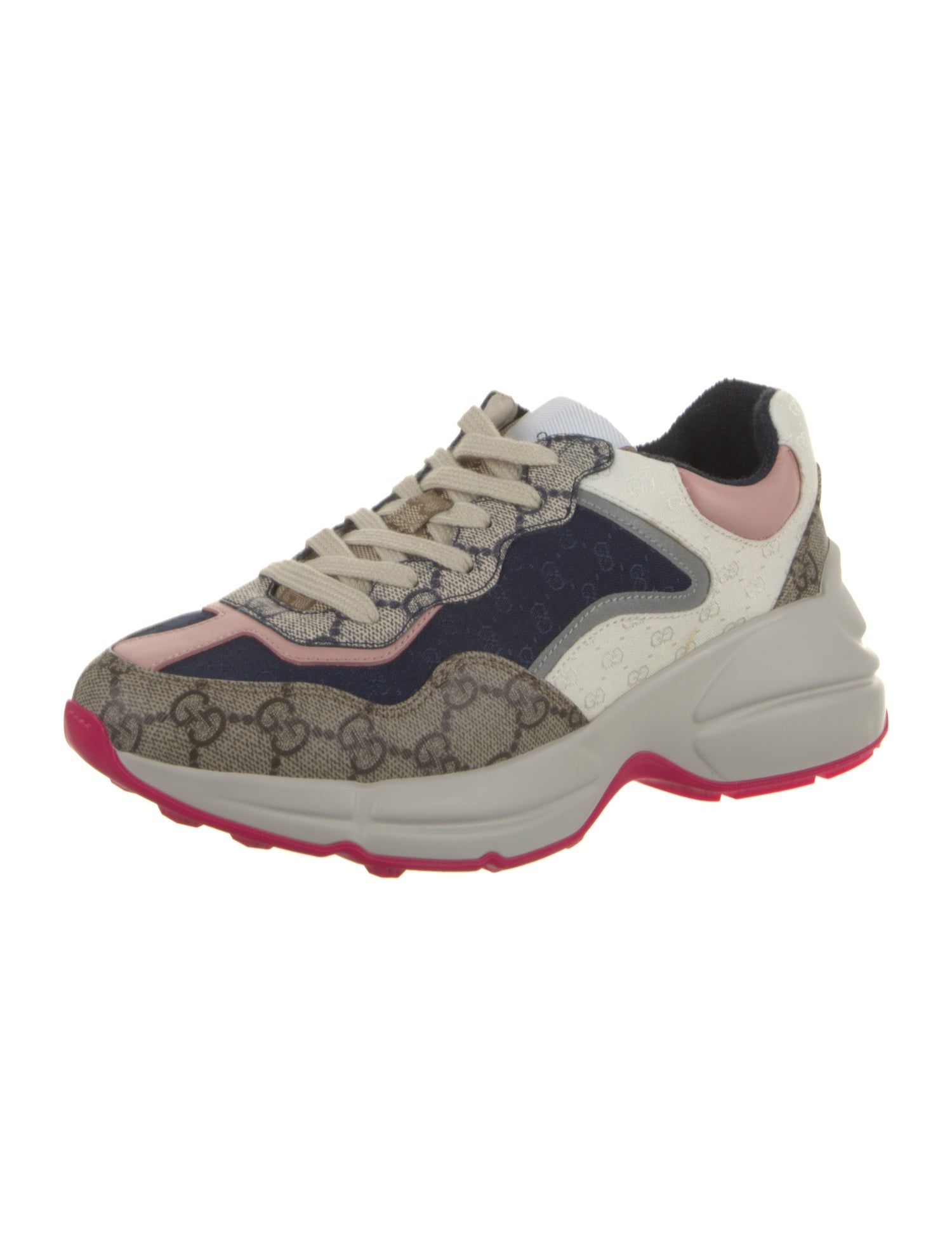 Gucci GG Canvas Scalloped Accent Slingback Sandals