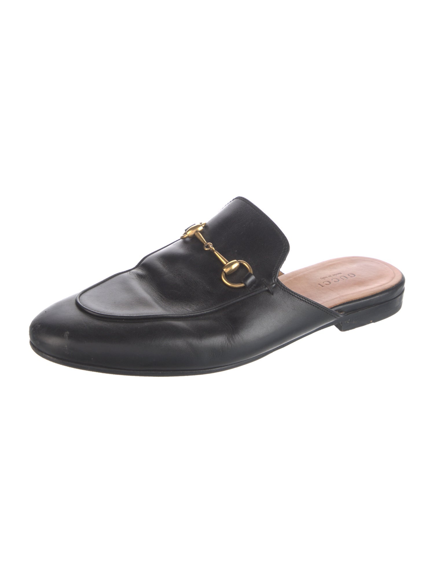 Gucci Horsebit Accent Leather Mules