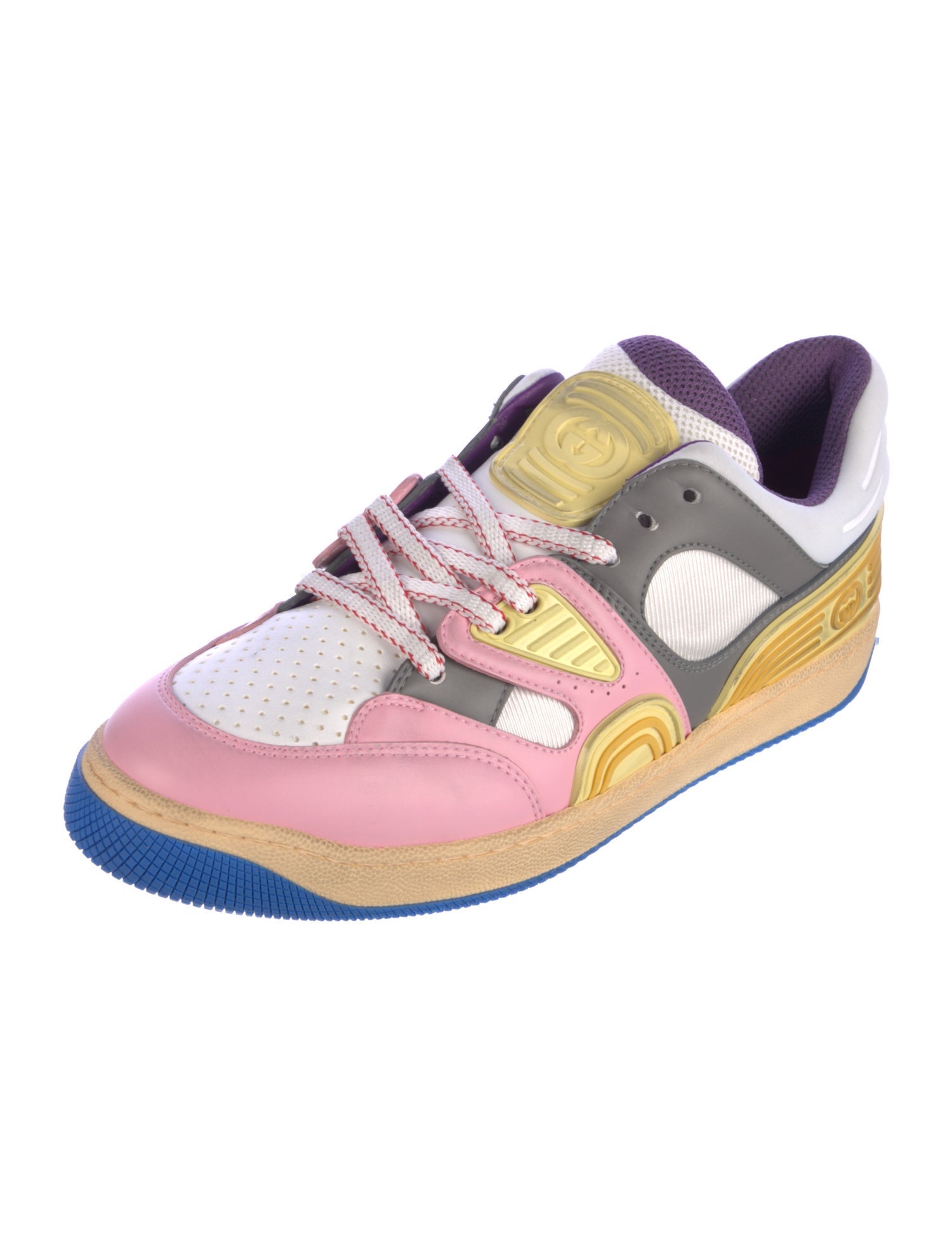 Gucci Basket Low Leather Sneakers w/Tags