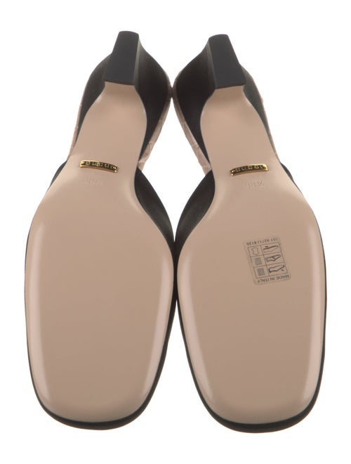 Gucci Satin Crystal Embellishments Mules