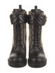 Gucci Canvas Printed Combat Boots