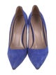 Gucci Hasler Horsebit Accent Suede Pumps