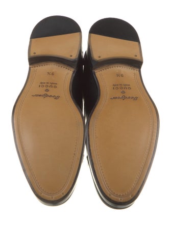 Gucci Leather Lasercut Accents Monk Straps