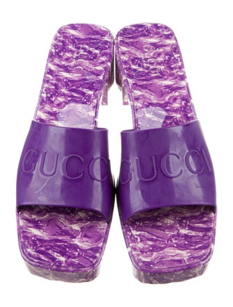 Gucci Rubber Printed Slides