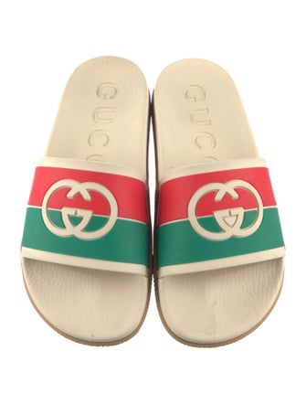 Gucci Web Accent Rubber Slides