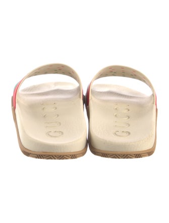 Gucci Web Accent Rubber Slides