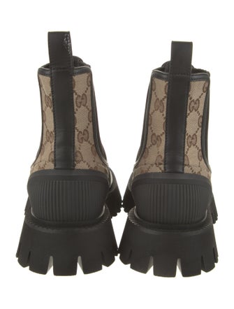 Gucci GG Canvas Canvas Chelsea Boots