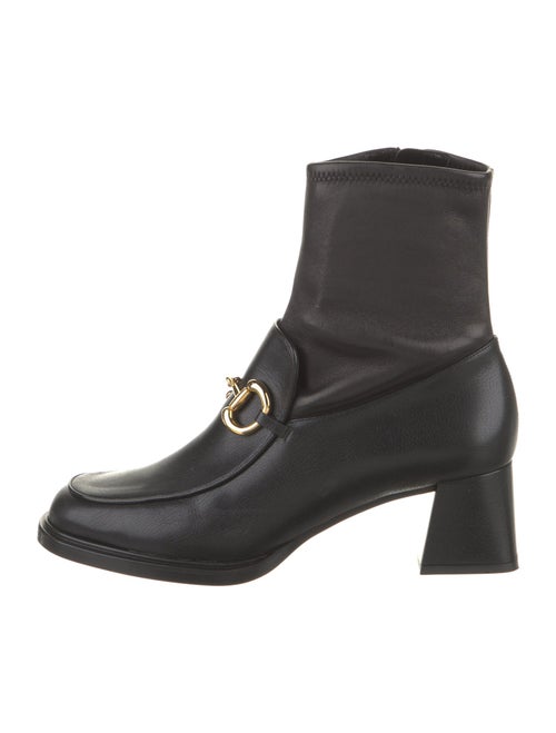 Gucci Horsebit Accent Leather Sock Boots