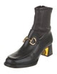 Gucci Horsebit Accent Leather Sock Boots