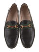 Gucci Web Accent Leather Loafers
