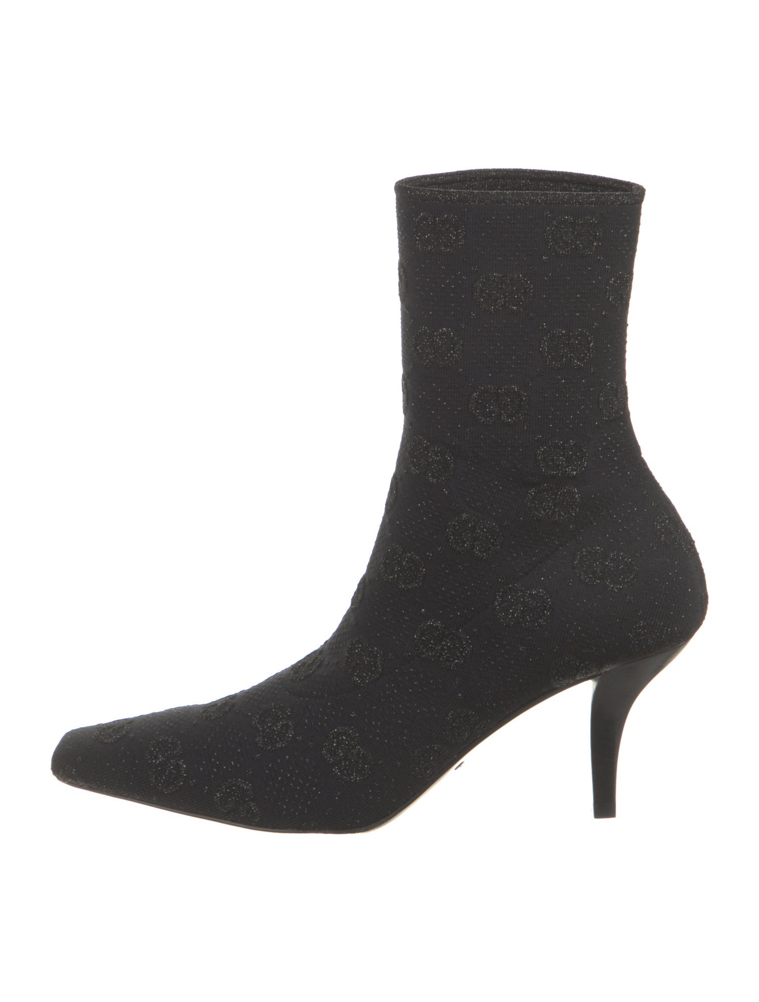 Gucci Leather Printed Sock Boots