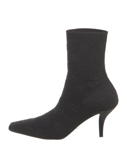 Gucci Leather Printed Sock Boots