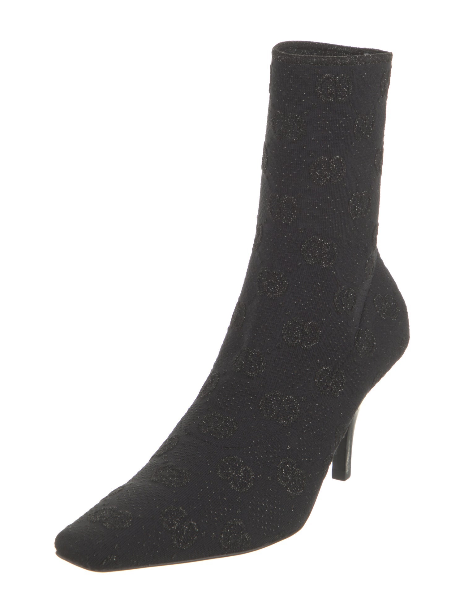 Gucci Leather Printed Sock Boots