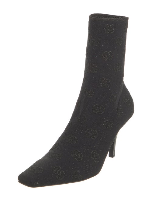 Gucci Leather Printed Sock Boots