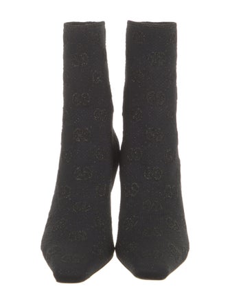 Gucci Leather Printed Sock Boots
