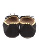 Gucci Bee Accent Suede Ballet Flats