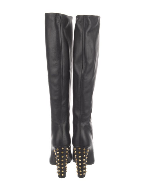 Gucci Spike Accents Leather Boots