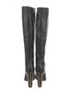 Gucci Spike Accents Leather Boots