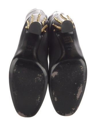 Gucci Spike Accents Leather Boots