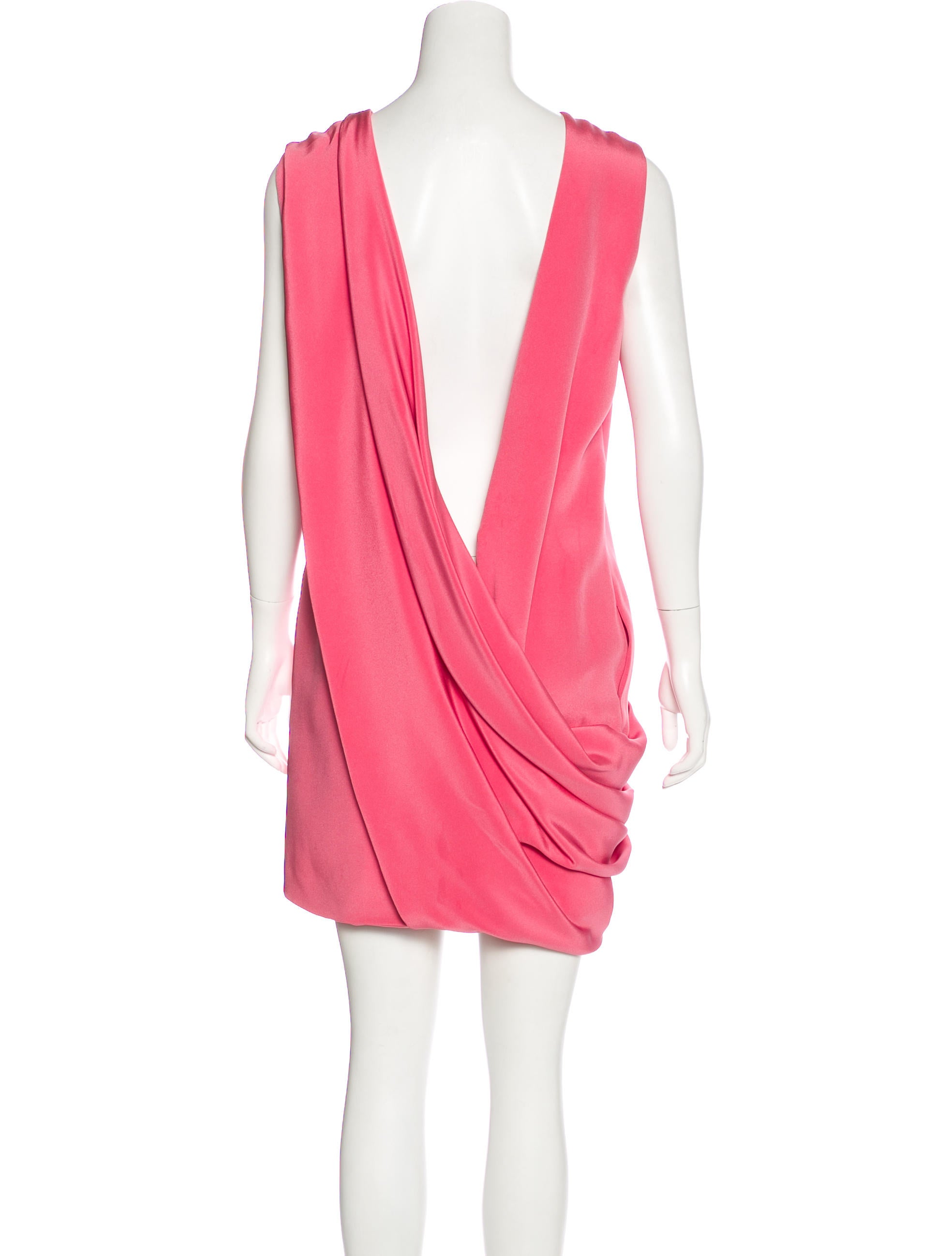 gucci silk draped dress - clothing - guc176836 | the realreal