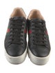 Gucci Web Accent Leather Sneakers