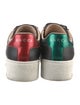 Gucci Web Accent Leather Sneakers