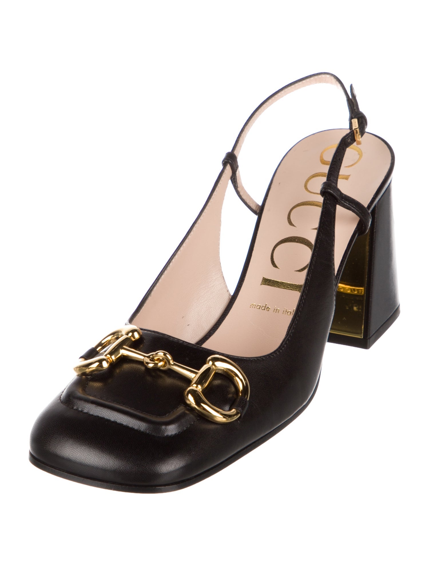 Gucci Leather Slingback Pumps