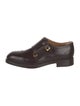 Gucci Leather Lasercut Accents Monk Straps