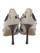 Gucci Flora Print Canvas Pumps
