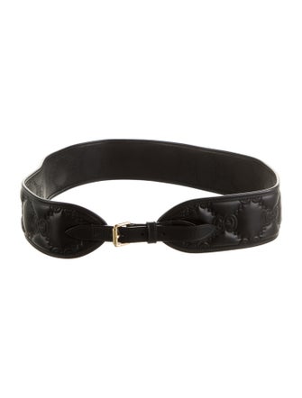 Gucci Wide Leather Waist Belt