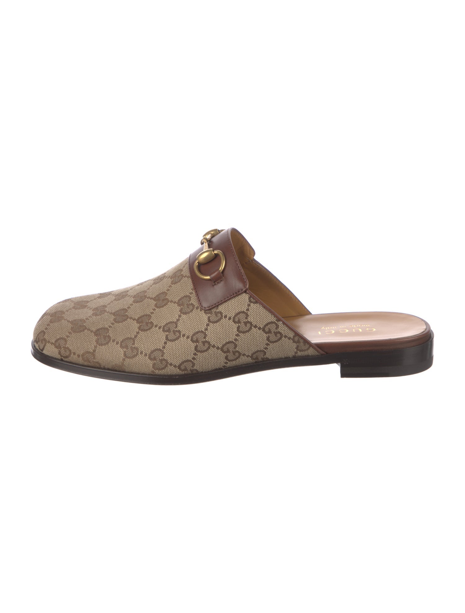 Gucci Canvas Printed Slippers w/ Tags
