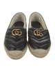 Gucci Double G Logo Leather Espadrilles