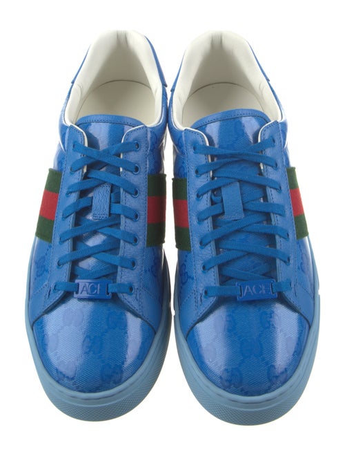 Gucci Leather Printed Sneakers