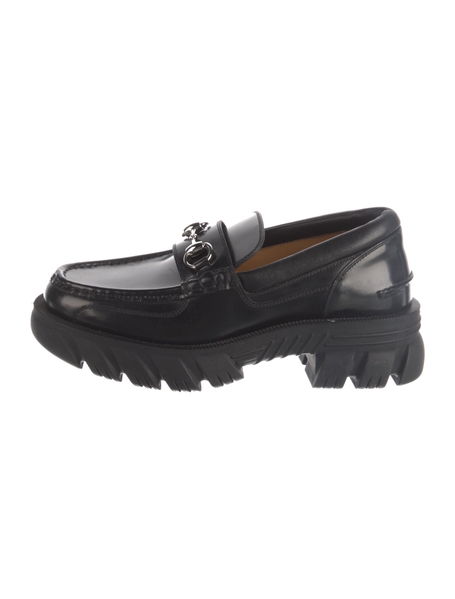 Gucci Horsebit Accent Leather Boat Shoes