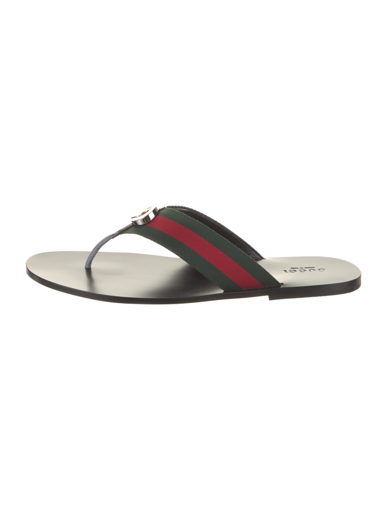 Gucci Canvas Colorblock Pattern Flip Flops