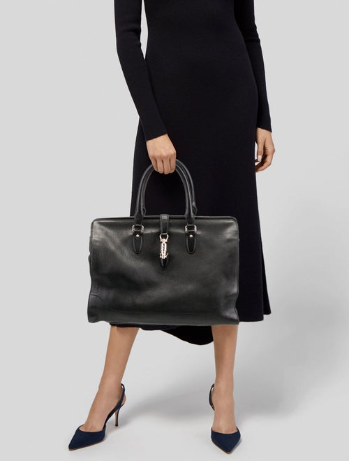 Gucci Piston Lock Top Handle Bag