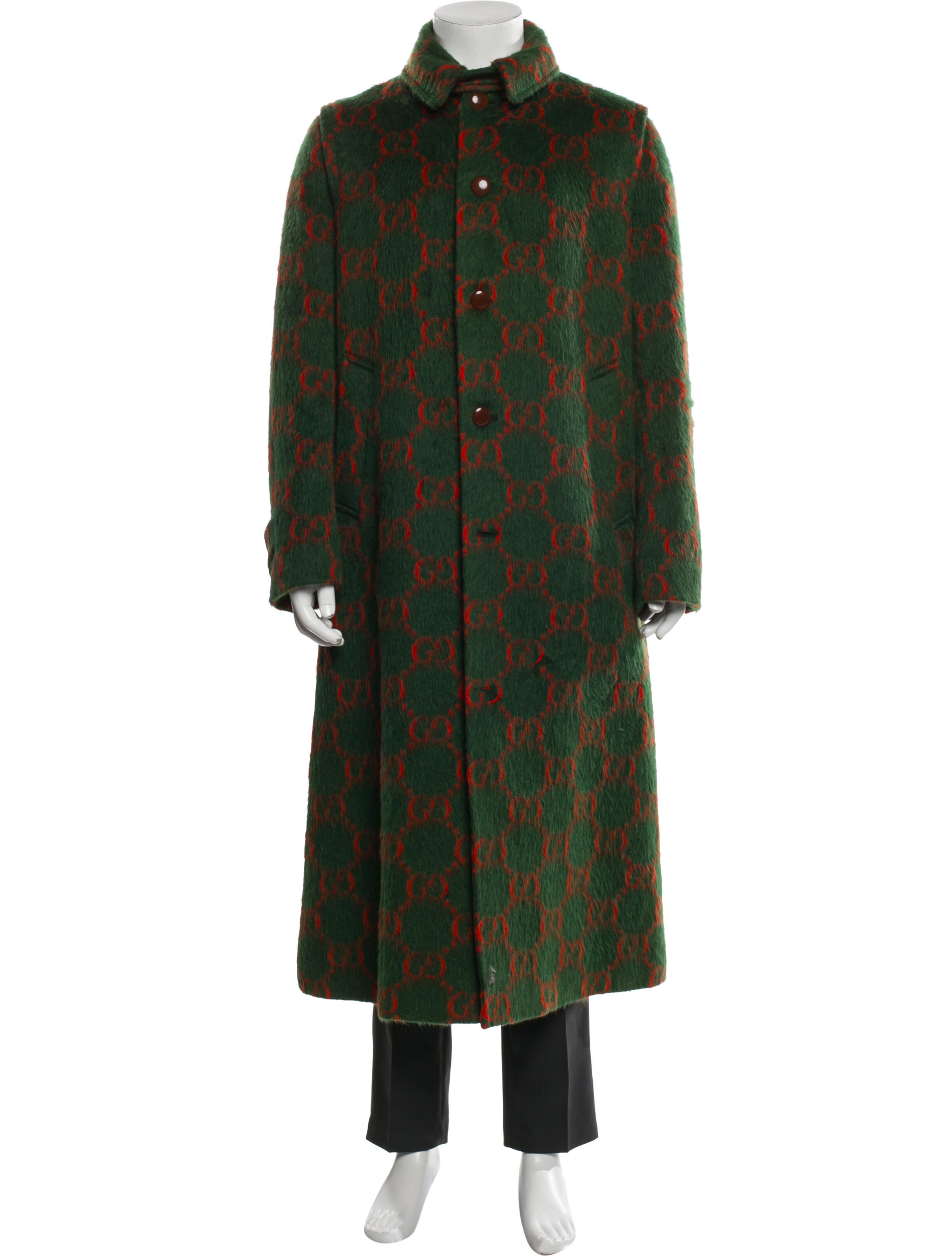 Gucci 2018 GG Logo Trench Coat