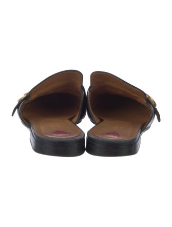 Gucci Double G Logo Leather Mules