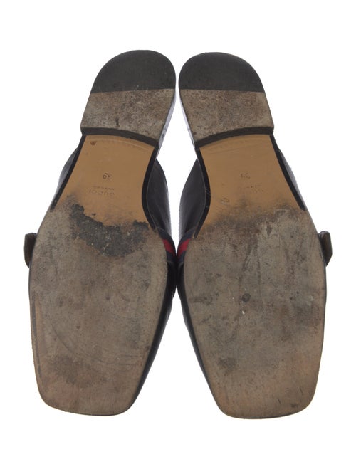 Gucci Double G Logo Leather Mules