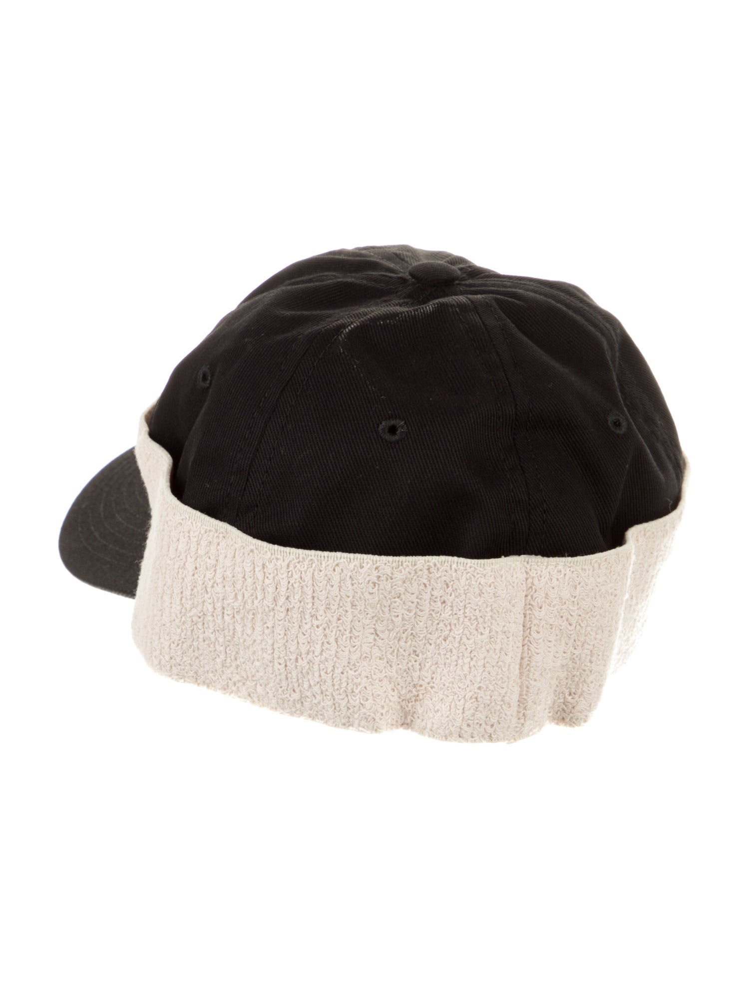 Gucci Black and White Cotton Baseball Cap