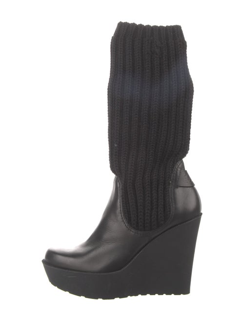 Gucci Interlocking G Logo Leather Sock Boots