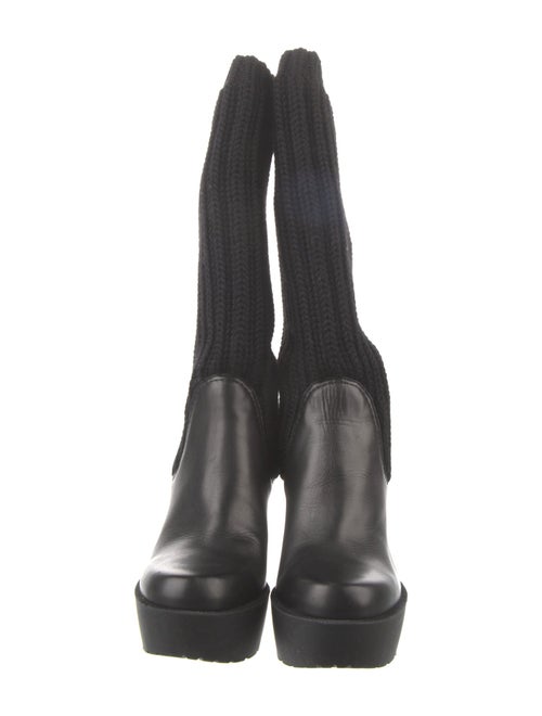 Gucci Interlocking G Logo Leather Sock Boots