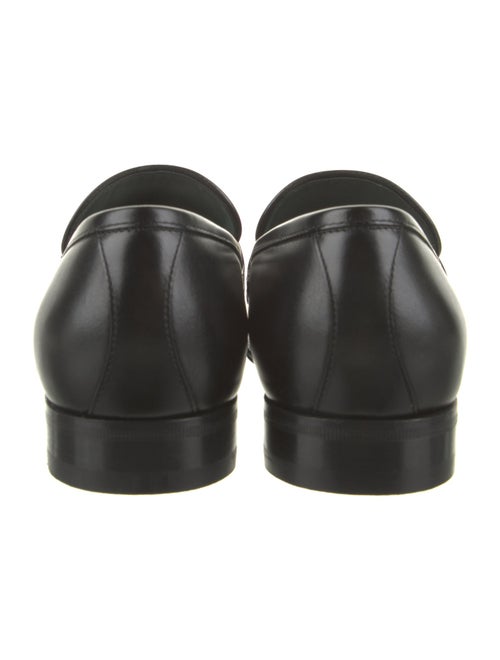 Gucci Leather Braided Accents Dress Loafers