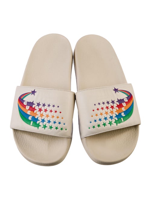 Gucci Leather Printed Slides