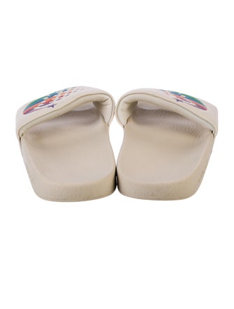 Gucci Leather Printed Slides