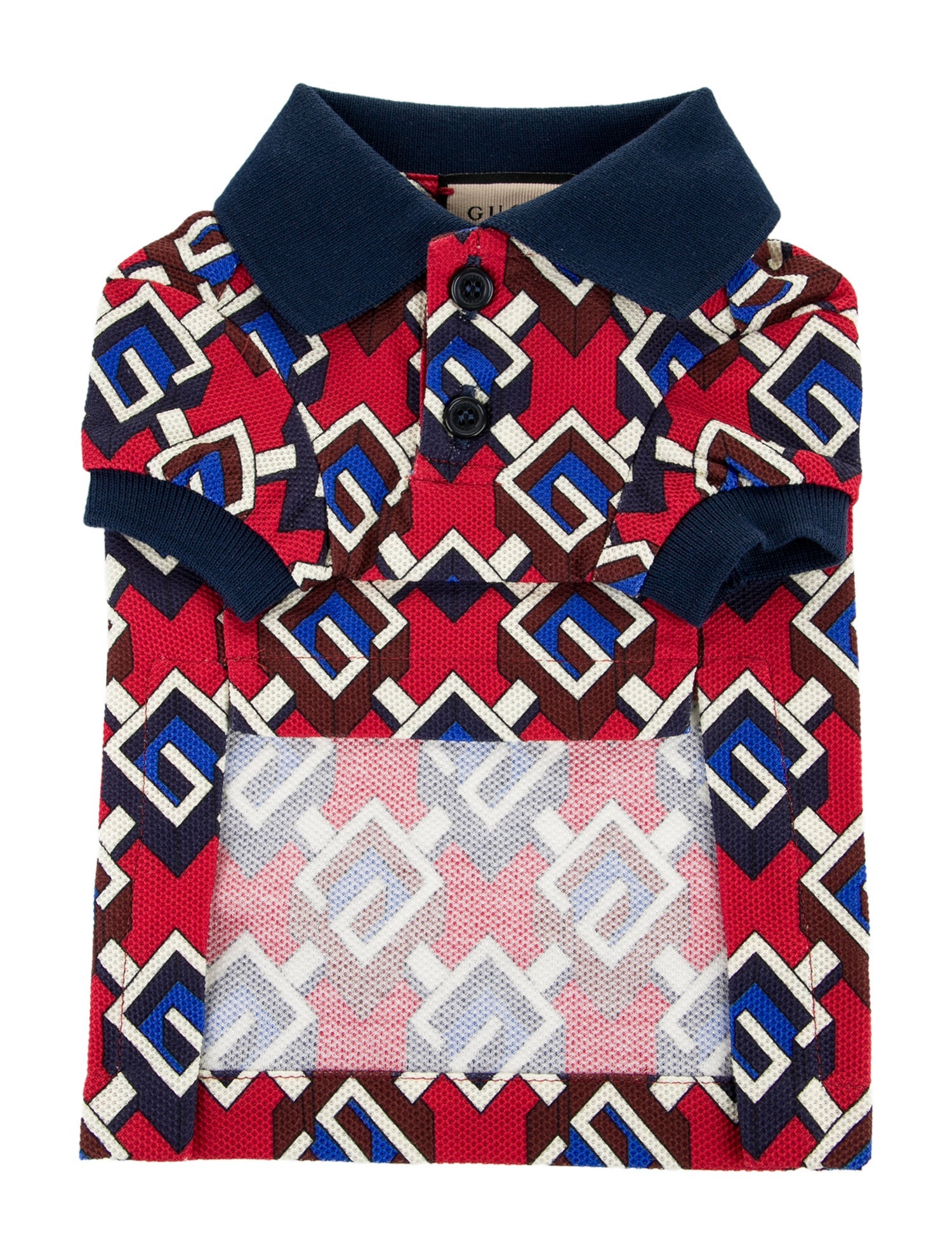 Gucci Isometric G Pet Polo Shirt w/ Tags