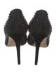 Gucci Suede Crystal Embellishments Pumps