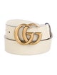 Gucci Double G Logo Leather Belt